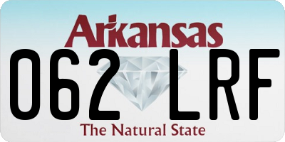 AR license plate 062LRF