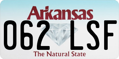 AR license plate 062LSF