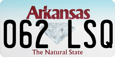 AR license plate 062LSQ