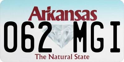 AR license plate 062MGI