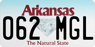 AR license plate 062MGL
