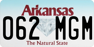 AR license plate 062MGM