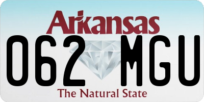AR license plate 062MGU