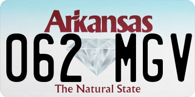 AR license plate 062MGV