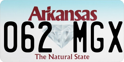 AR license plate 062MGX