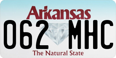 AR license plate 062MHC