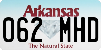 AR license plate 062MHD