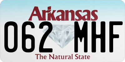 AR license plate 062MHF
