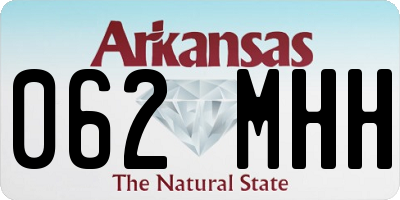 AR license plate 062MHH