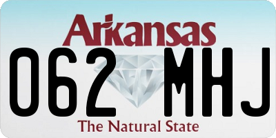 AR license plate 062MHJ