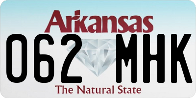 AR license plate 062MHK