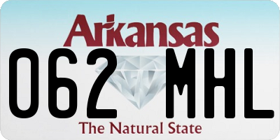 AR license plate 062MHL