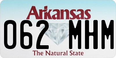 AR license plate 062MHM