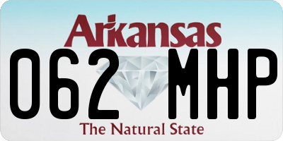 AR license plate 062MHP