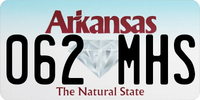 AR license plate 062MHS
