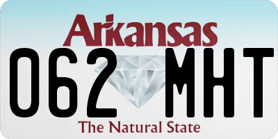 AR license plate 062MHT