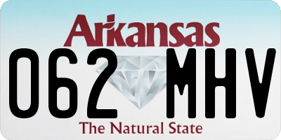 AR license plate 062MHV