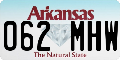 AR license plate 062MHW