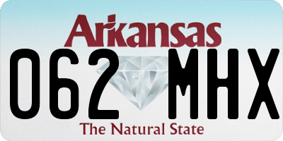AR license plate 062MHX