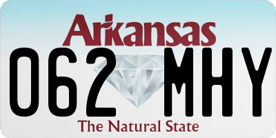 AR license plate 062MHY