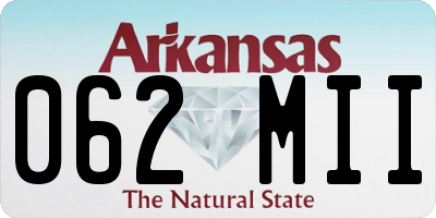 AR license plate 062MII