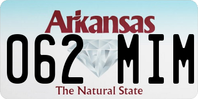 AR license plate 062MIM