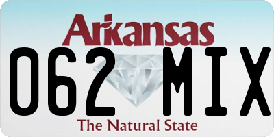 AR license plate 062MIX