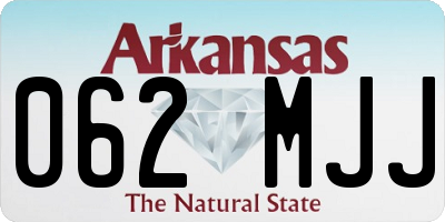 AR license plate 062MJJ