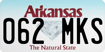 AR license plate 062MKS
