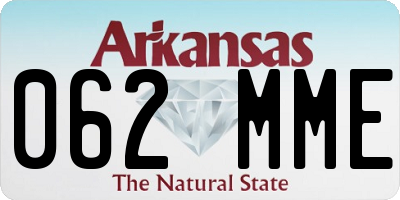 AR license plate 062MME