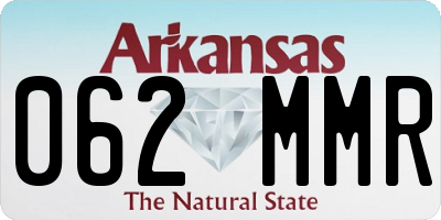 AR license plate 062MMR