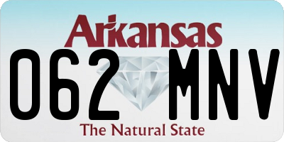 AR license plate 062MNV