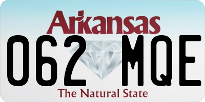 AR license plate 062MQE