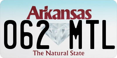 AR license plate 062MTL
