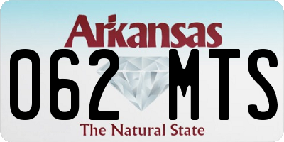 AR license plate 062MTS