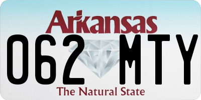 AR license plate 062MTY