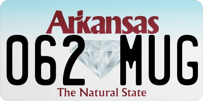 AR license plate 062MUG