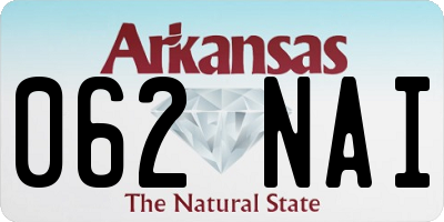 AR license plate 062NAI