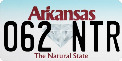 AR license plate 062NTR