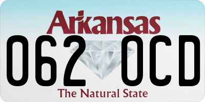 AR license plate 062OCD
