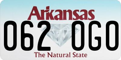 AR license plate 062OGO