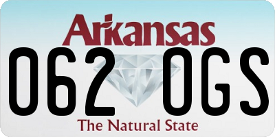 AR license plate 062OGS
