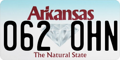 AR license plate 062OHN