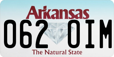 AR license plate 062OIM