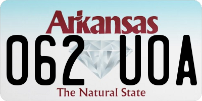 AR license plate 062UOA