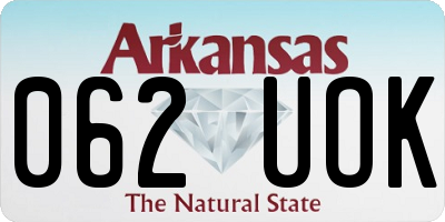 AR license plate 062UOK
