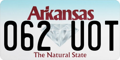 AR license plate 062UOT