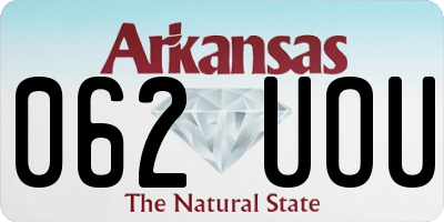 AR license plate 062UOU