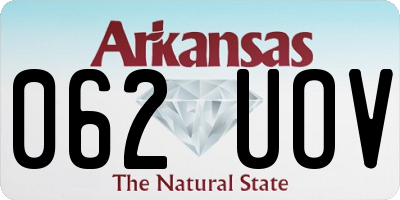 AR license plate 062UOV