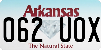 AR license plate 062UOX